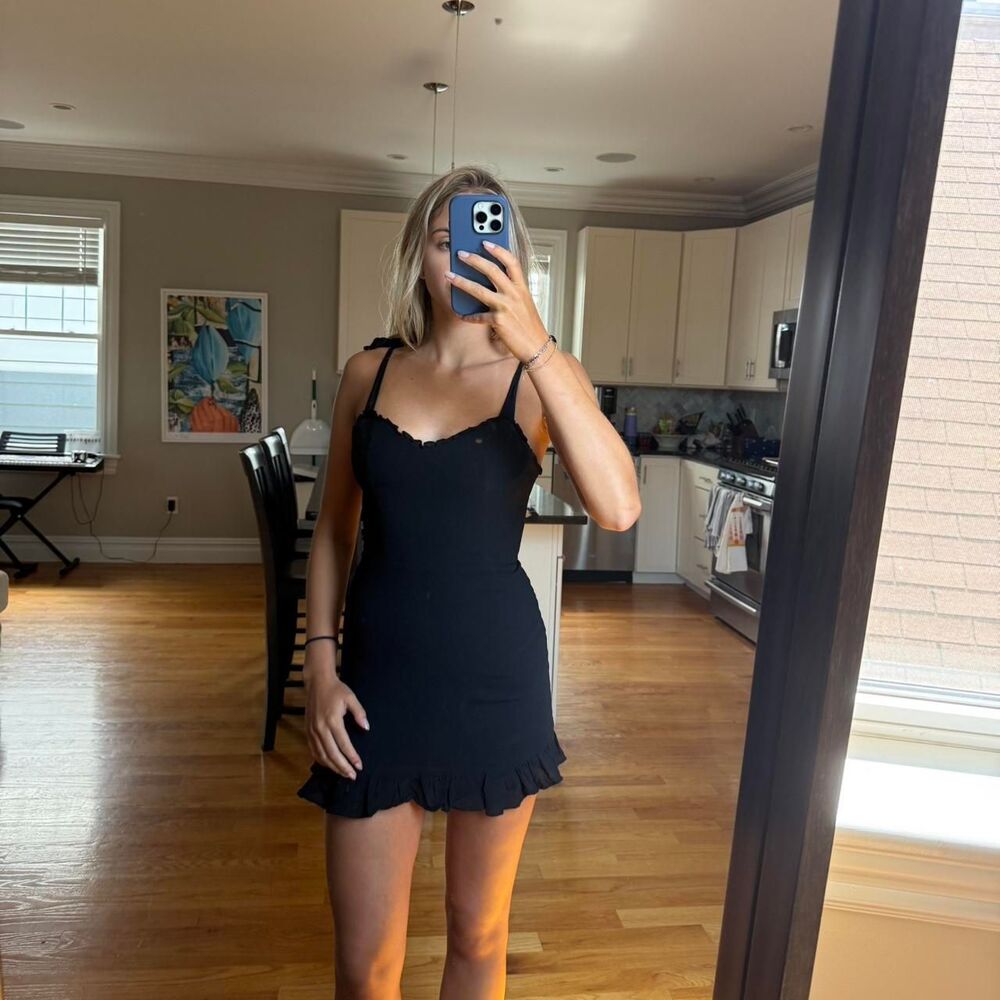 Reformation Women's Black Dress